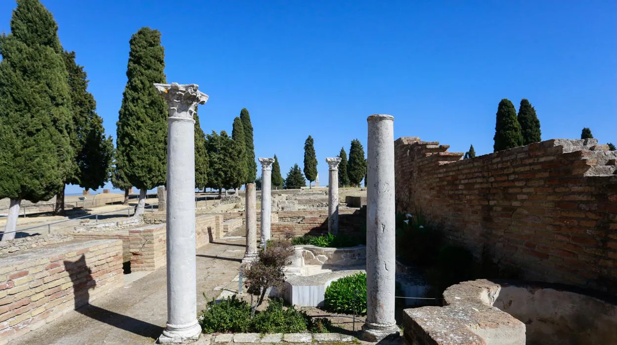 Uno de los espacios del conjunto arqueológico de Itálica