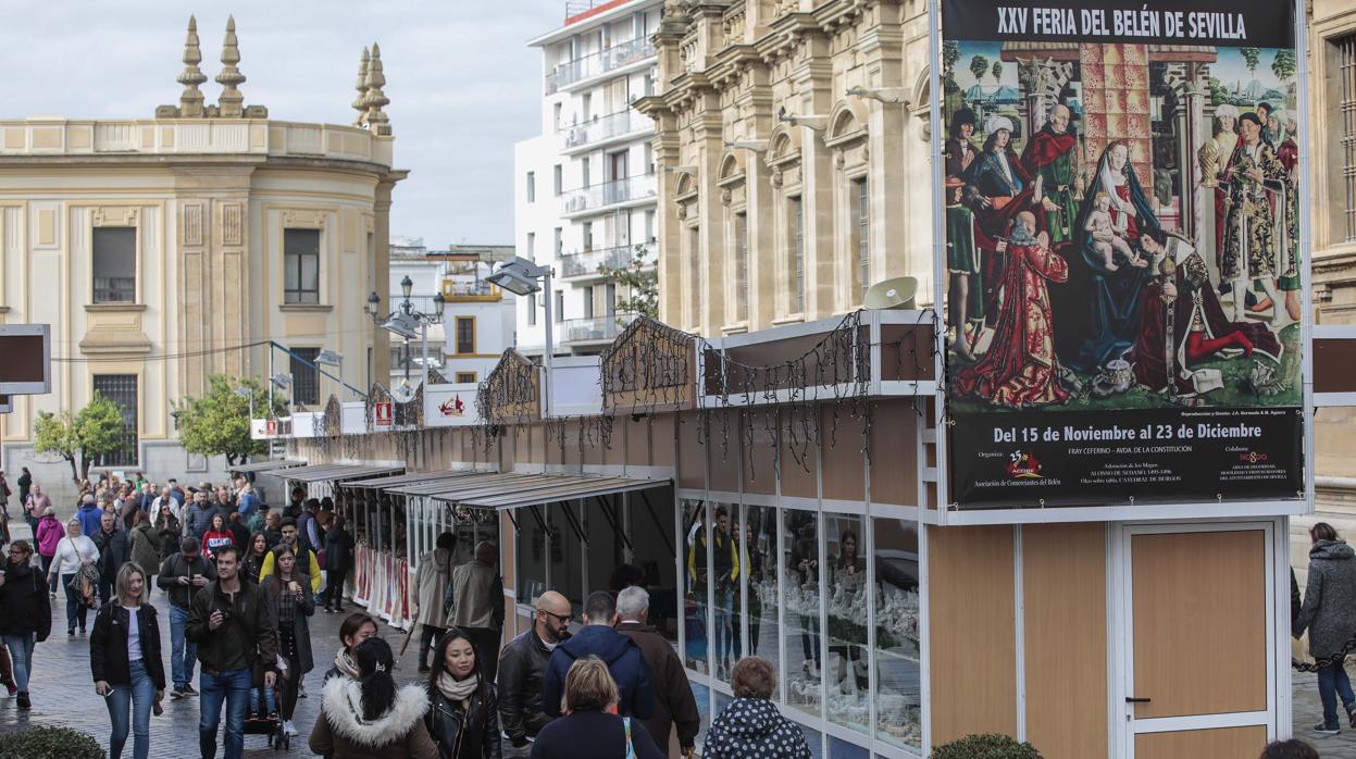 La Feria del Belén, que se celebra junto a la Catedral, se suspende por el coronavirus