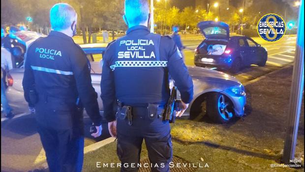 En vídeo: Así fue la persecución y detención de los atracadores de una perfumería en Sevilla mediante alunizaje