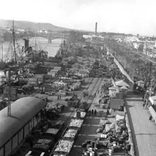 Muelles viejos hacia 1929