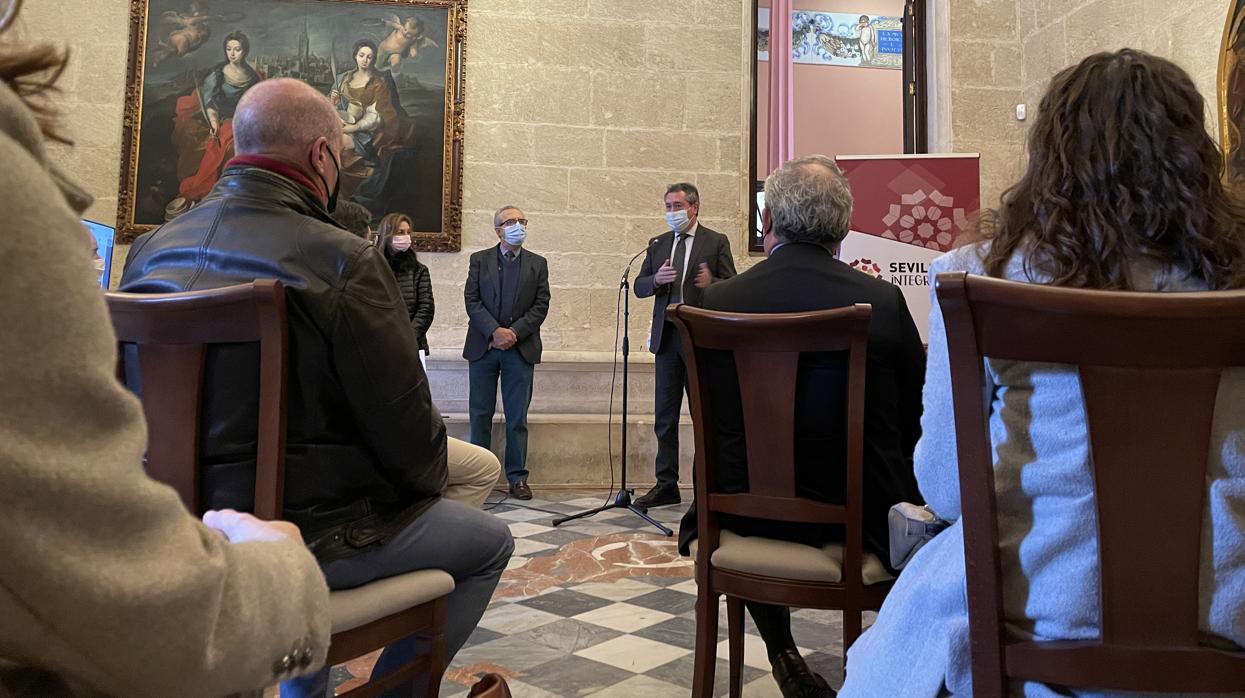 El alcade de Sevilla, Juan Espadas, en un acto reciente en el Ayuntamiento