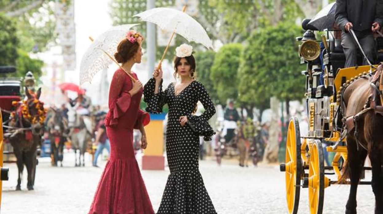 Ambiente en el real de la Feria de Sevilla en la última edición celebrada