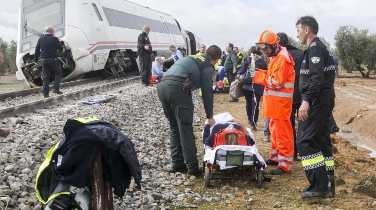 Accidente del tren descarrillado en Arahal, ocurrido en noviembre de 2017