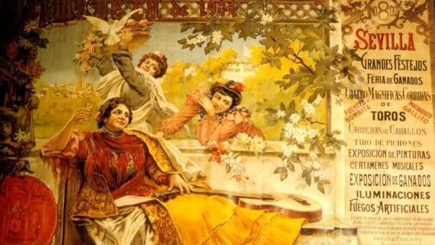 #ArchivoABCsev: carteles anunciadores de las fiestas de primavera que han sido testigo de la historia de Sevilla