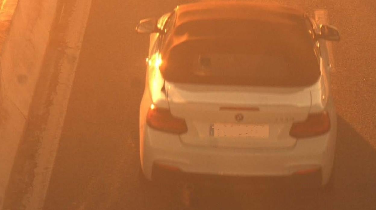 Coche involucrado en uno de los delitos contra la seguridad vial