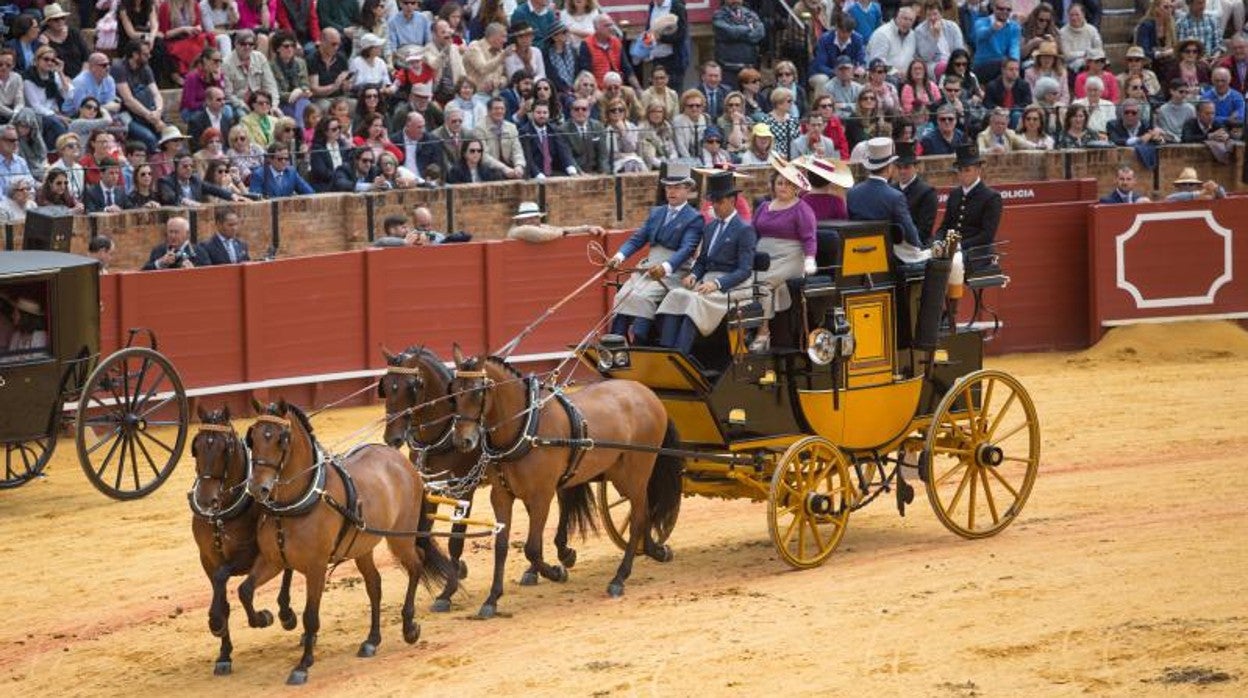 Uno de los participantes en la última Exhibición de Enganches celebrada en Sevilla en 2019