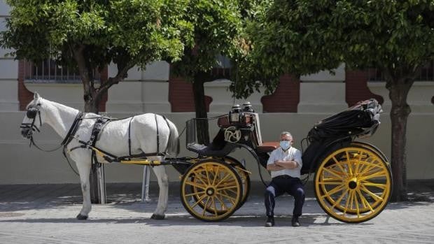 Una jornada de ‘Feria’ de Abril con solo 35 caballos en las calles de Sevilla