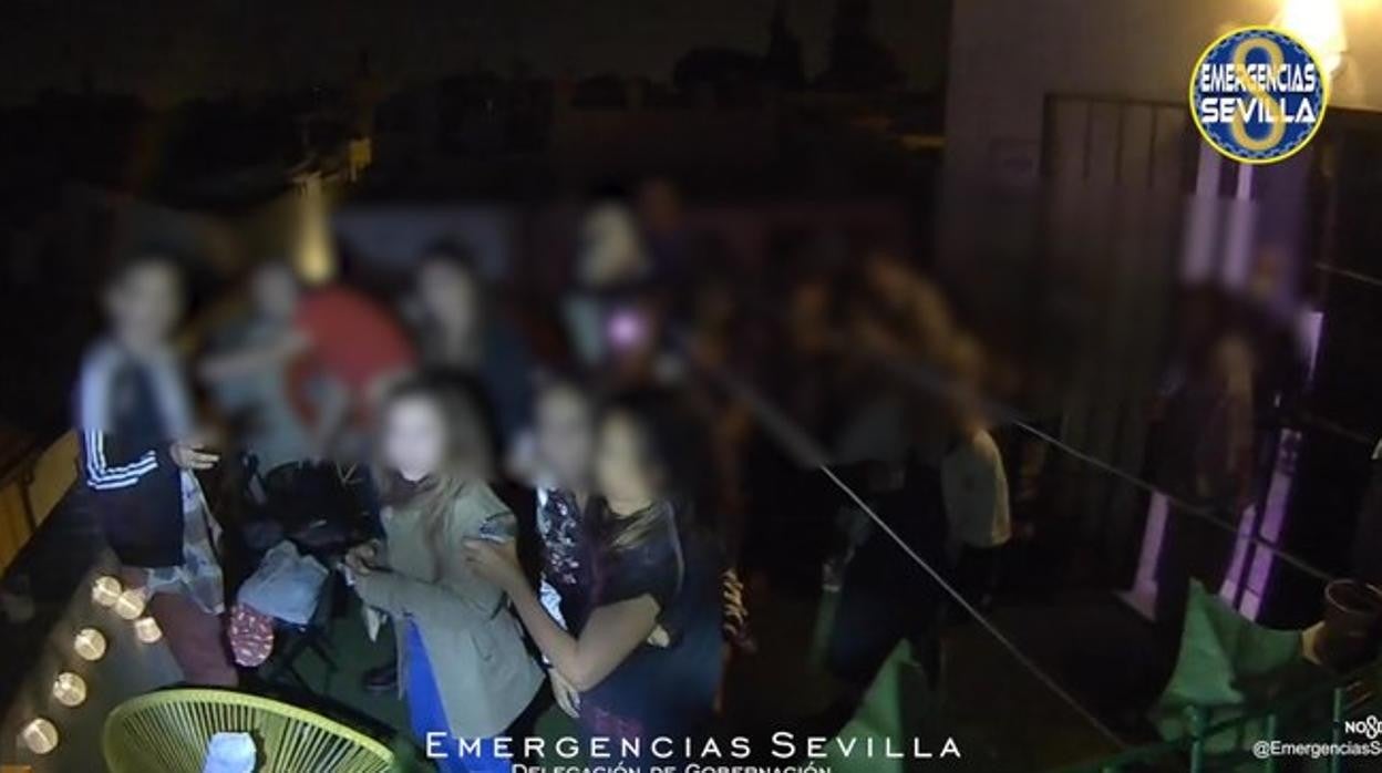 En la azotea se encontraban 15 personas