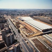 La estación en obras