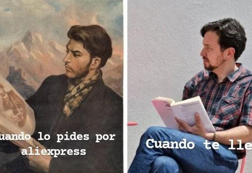 Similitudes entre Pablo Iglesias y el retrato de un joven Stalin