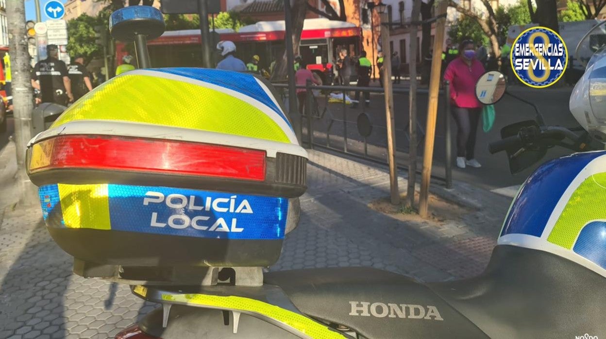 El lugar donde ha ocurrido el accidente esta manaña, sobre las ocho y cuarto