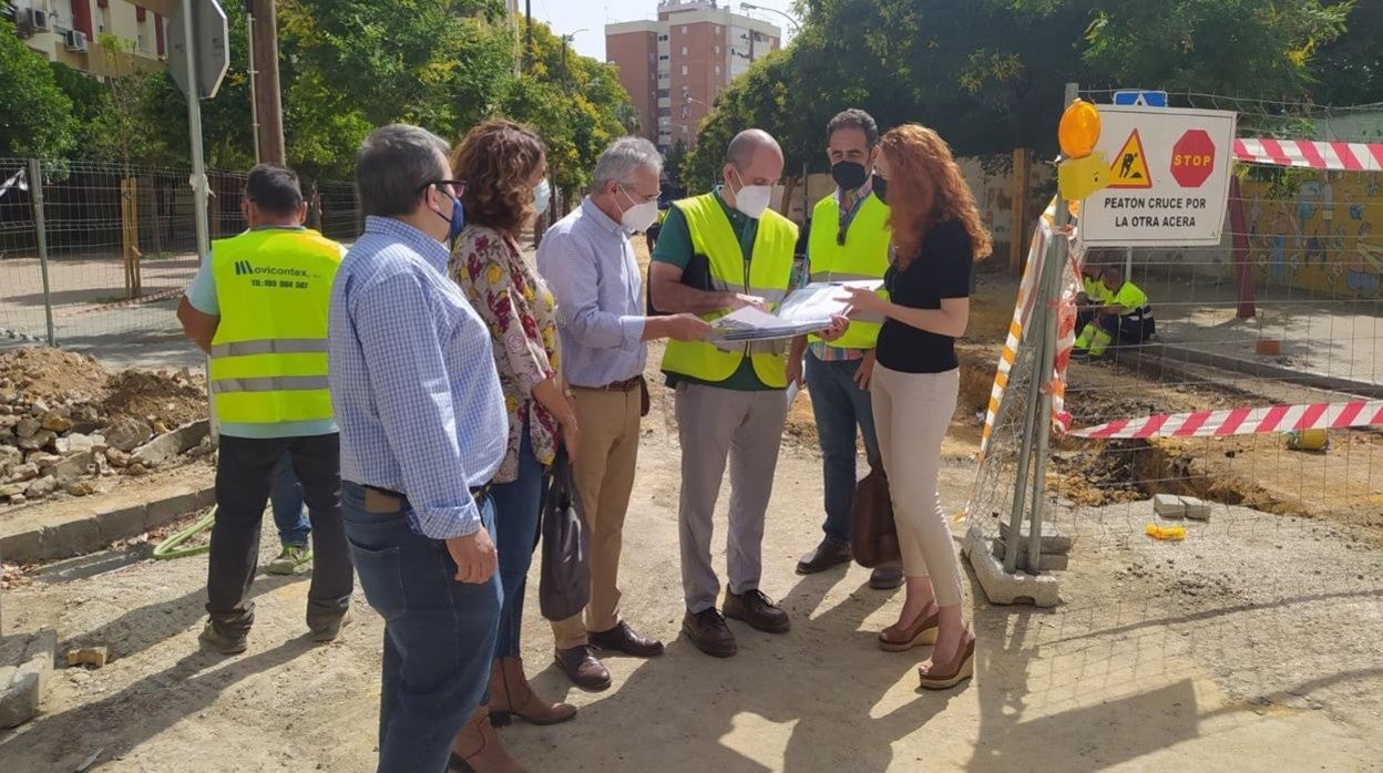 Visitas a las obras de la calle José Bermejo