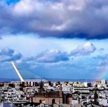 El Puente de la Barqueta desde Las Setas