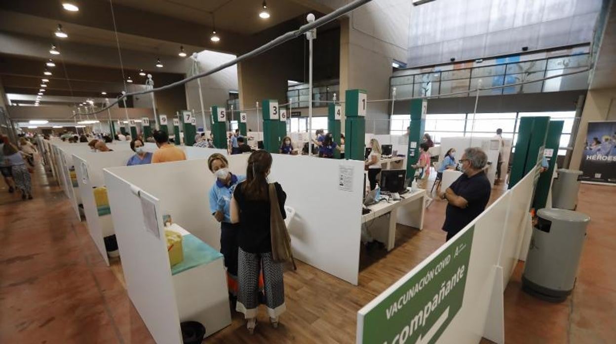 Proceso de vacunación esta semana en el estadio olímpico