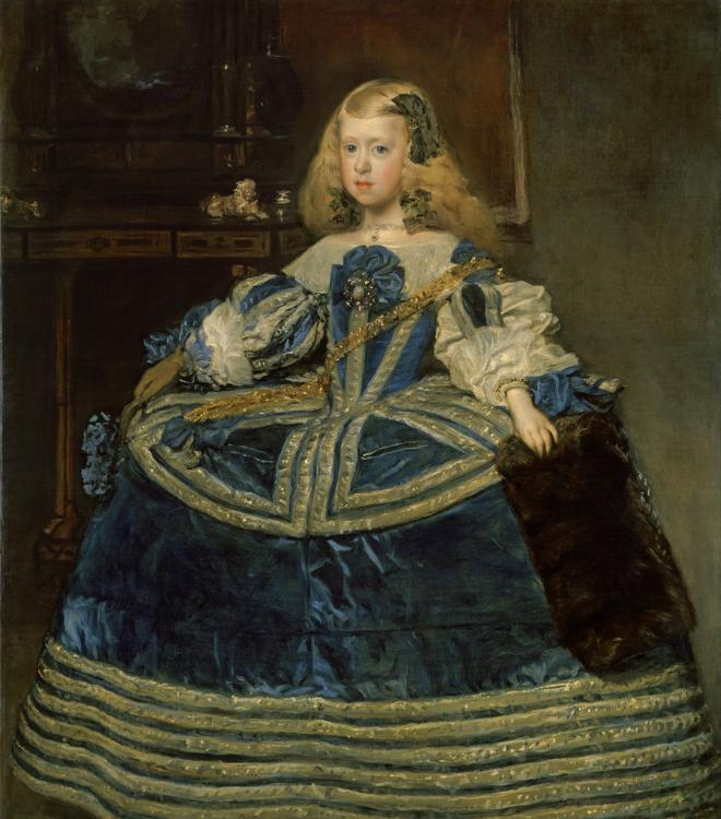 Diego Rodríguez de Silva Velázquez. La Infanta Margarita vestida de azul. 1659. Kunsthistorisches Museum. Viena. Wikimedia Commons