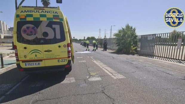 Fallece una mujer atropellada por una furgoneta en un paso de peatones en Su Eminencia en Sevilla