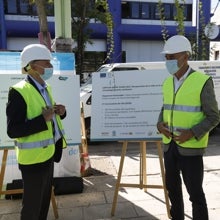 Antonio Muñoz visita las obras