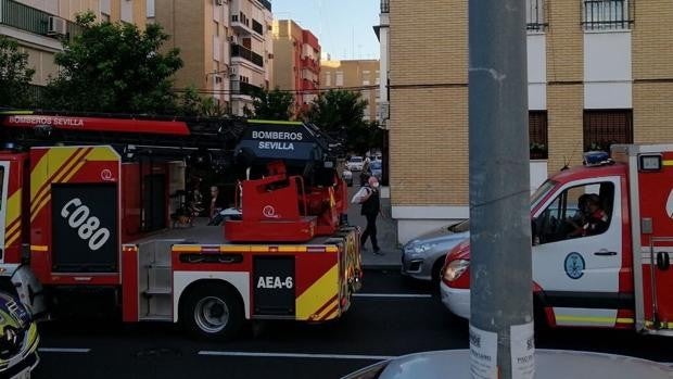 Una goma en mal estado provoca una deflagración en un local junto a Carretera de Carmona en Sevilla