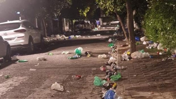 El vandalismo que soportan los vecinos de Heliópolis los días de partido