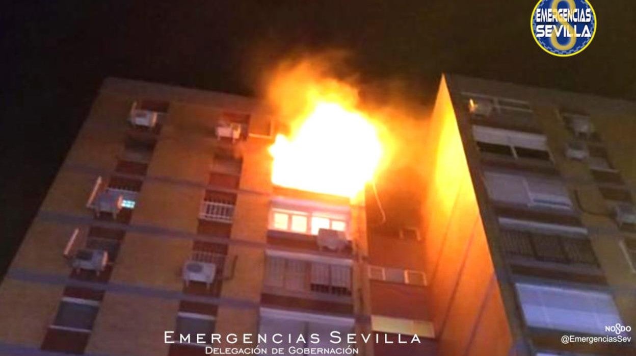 Imagen de un incendio declarado el año pasado en Triana