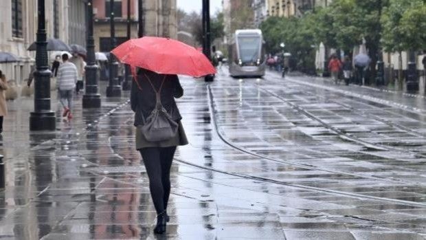 Sevilla capital registra 20 litros por metro cuadrado de lluvia durante la mañana del día de Navidad