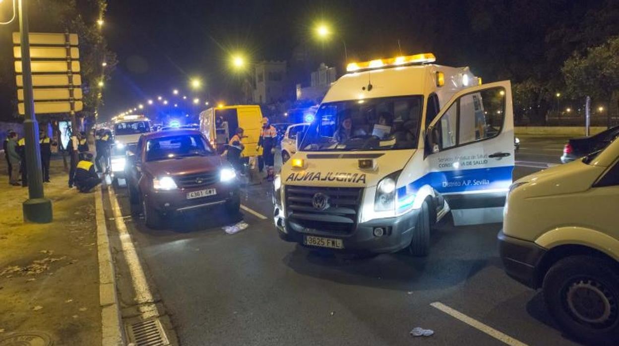 Imagen de archivo de un accidente en la avenida de La Palmera