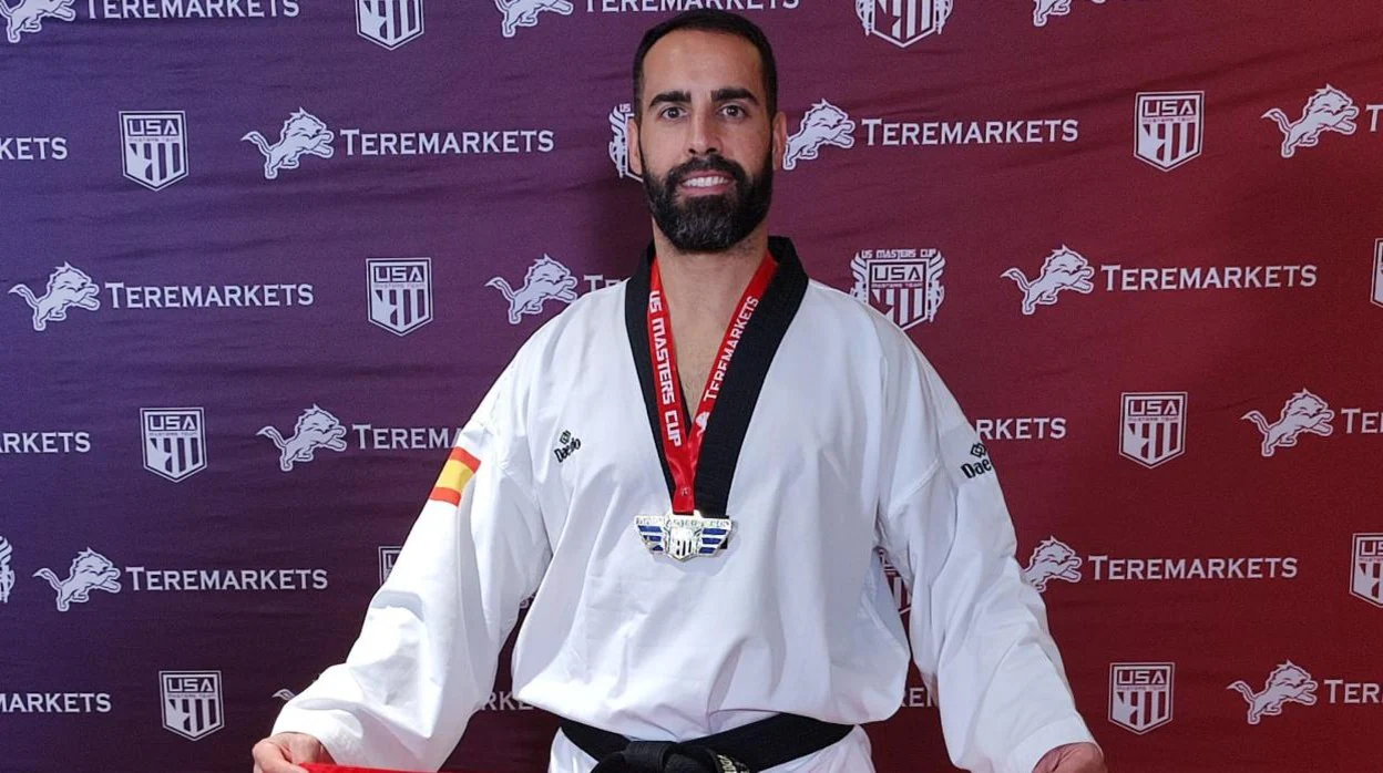 Adán Vázquez tras ganar la medalla de oro en el Master de Houston
