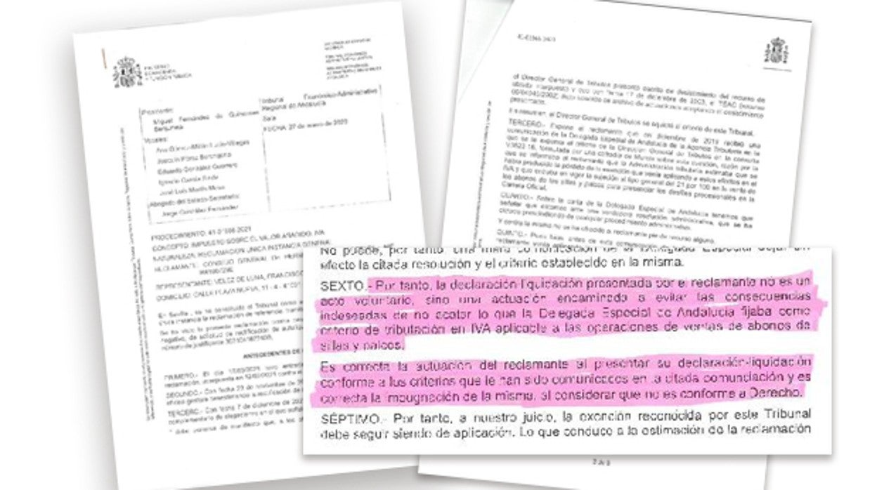 Resolución del Tribunal Económico Administrativo, al que ha tenido acceso ABC