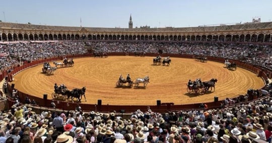 Un momento de la exhibición de enganches celebrada este domingo