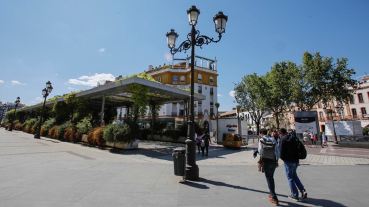 Espacio en el que pretendía construir los dos quioscos