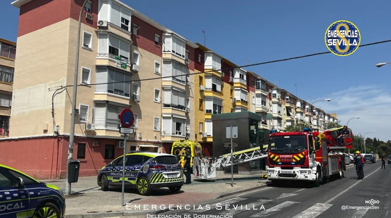 Imagen hecha pública por Emergencias sobre el lugar de los hechos