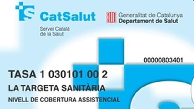 Imagen tarjeta sanitaria del Servicio Catalán de Salud