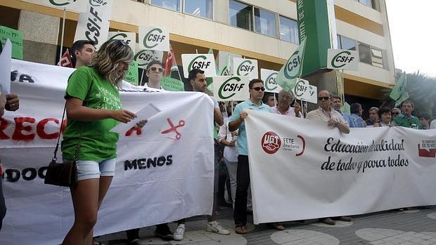 Protesta de profesores en Córdoba