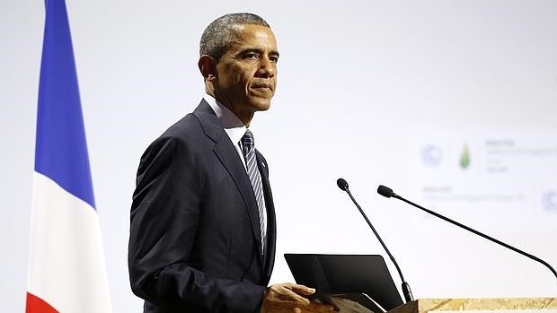 El presidente de EEUU, Barack Obama, pronuncia un discurso durante la sesión inaugural de la cumbre del Clima (COP21)