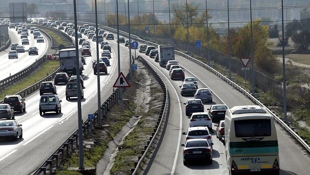 Estado del tráfico hoy en el Km 22 de la carretera de Extremadura a la salida de Madrid
