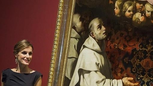 La Reina Letizia en la exposición de Zurbarán. en el Museo Kunstpalast de Düsseldorf