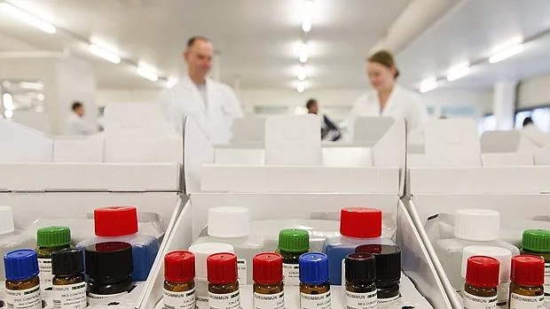 Laboratorio de una farmacéutica alemana que estudia el zika, en Dassow (Alemania)