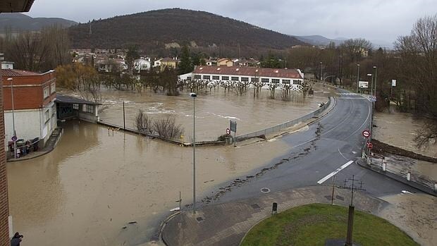 Inundaciones ocasionadas en los cauces del río Ebro, en 2015