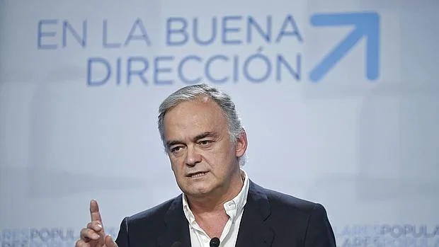 El portavoz del PP en el Parlamento Europeo, Estebanm González Pons