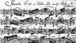 Partitura de Bach