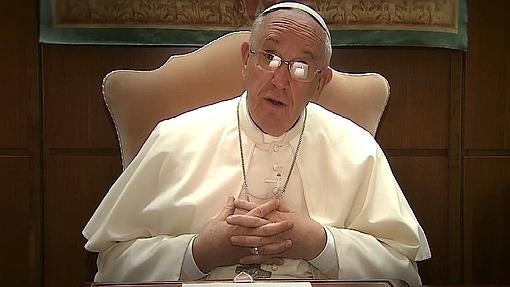 El Papa Francisco durante un inédito videomensaje