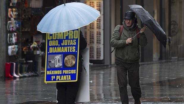 Un frente cargado de lluvia barre la Península