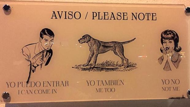 Hombres y perros sí, mujeres no