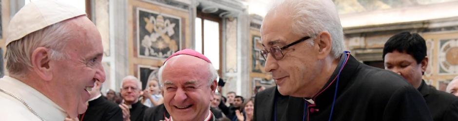 El Papa Francisco, durante una audiencia con miembros del Pontificio Instituto Juan Pablo II para Estudios sobre el Matrimonio y la Familia, en el Vaticano, esta semana