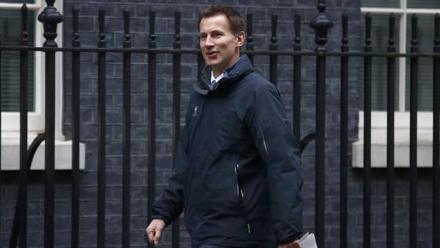 El ministro de Sanidad británico, Jeremy Hunt