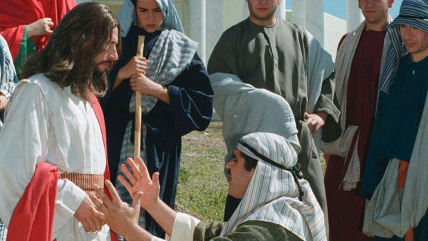 vida pasión y muerte de Jesús, representada por los vecinos del pueblo