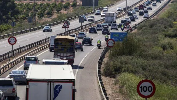 Retenciones en la autovía de Alicante la pasada semana