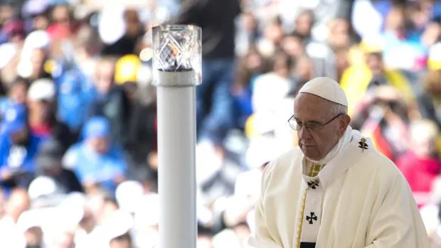 El Papa Francisco, celebrando una misa este pasado fin de semana en Fátima