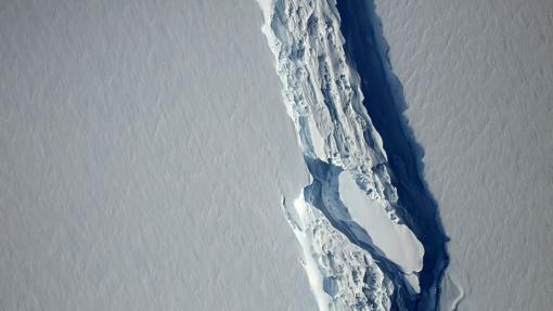 Imagen aérea del mayor iceberg a día de hoy