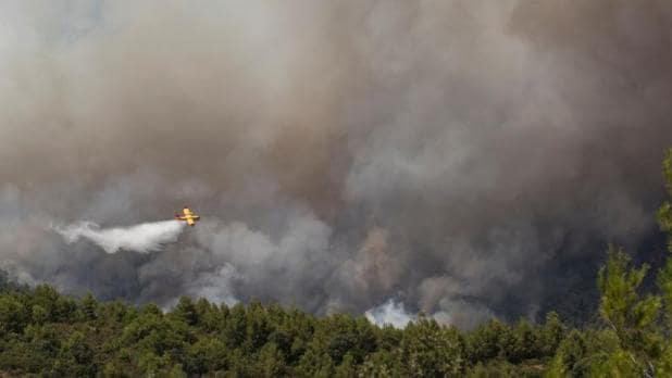 El incendio de Yeste (Albacete) ha quemado 1.260 hectáreas, 700 de ellas situadas en el Parque Natural del Calar del Río Mundo y la Sima y sigue sin ser controlado